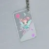 Clear Acrylic Keychain-5_3_0.25CM (1) Custom Acrylic Rectangle Keychain | Personalised Keyring