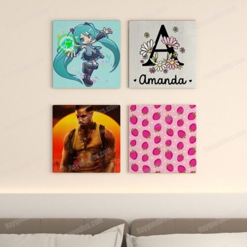 canvas4sample Customisable Canvas Prints (Set of 4) | Upload Your Own Art or Choose From Our Gallery