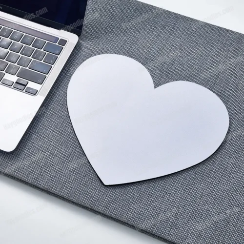 Custom Heart Mousepad | Personalized Heart-Shaped Mouse Mat | Design Your Own