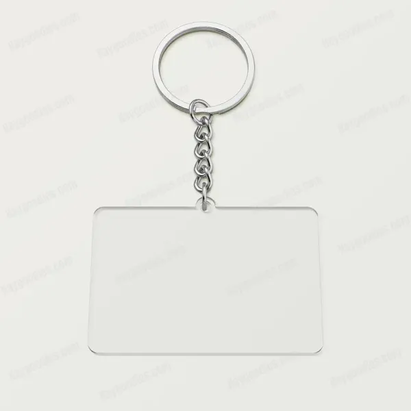 keychain2 Custom Acrylic Rectangle Keychain | Personalised Keyring