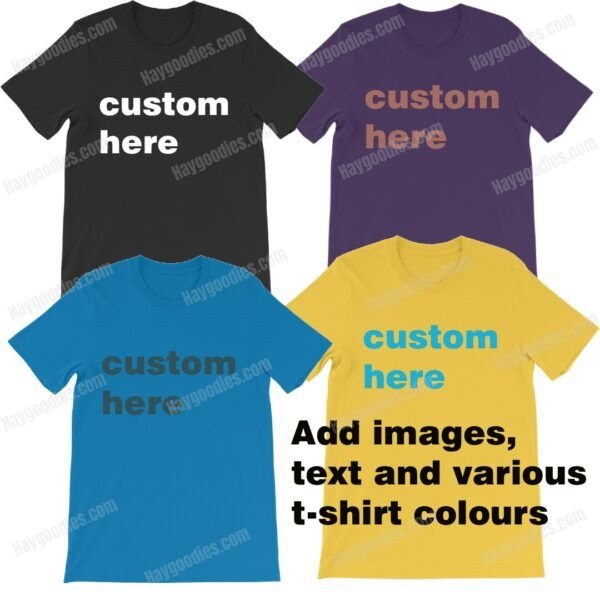 Custom Kids T-Shirt UK | Personalised Children's Cotton Tee | Design Your Own