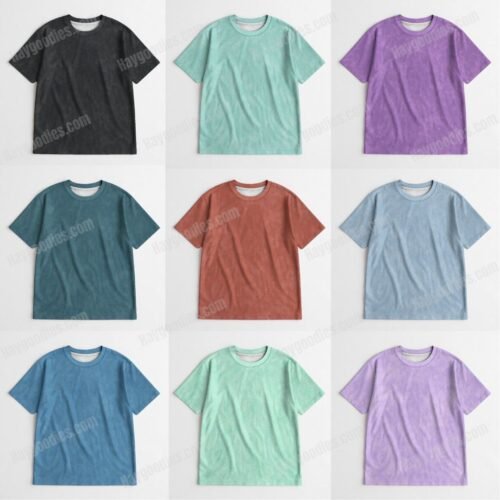mineralwashtees2 Customize Mineral Wash Style Unisex T-Shirt | Personalized Jersey Blend | Design Your Own | XS-7XL