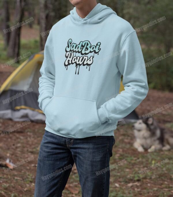 mockup-sadboihours Customisable Cotton Hoodie – Front & Back Print Options | Sizes S–5XL | Multiple Colours | Free Shipping