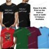 Custom Cotton T-Shirt UK | Double-Sided Print | S-6XL | Unisex