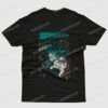 Black cotton unisex My Hero Academia T-shirt featuring a Midoriya Izuku (Deku) character design. Available in UK Kids and Adult sizes up to 5XL.