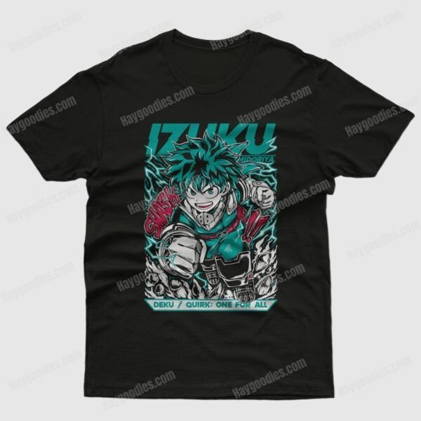 My Hero Academia/Boku No Hero Academia Unisex Black T-Shirts-Kids and Adult Sizes to 5XL-Various Designs