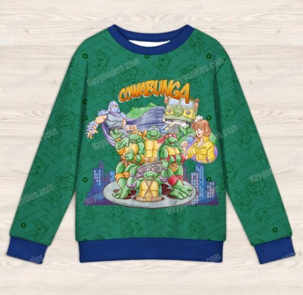 kidssweater tmnt fr Sonic and Friends Kids Jumper – Comfortable Loose Fit – Toddler and Kids Sizes