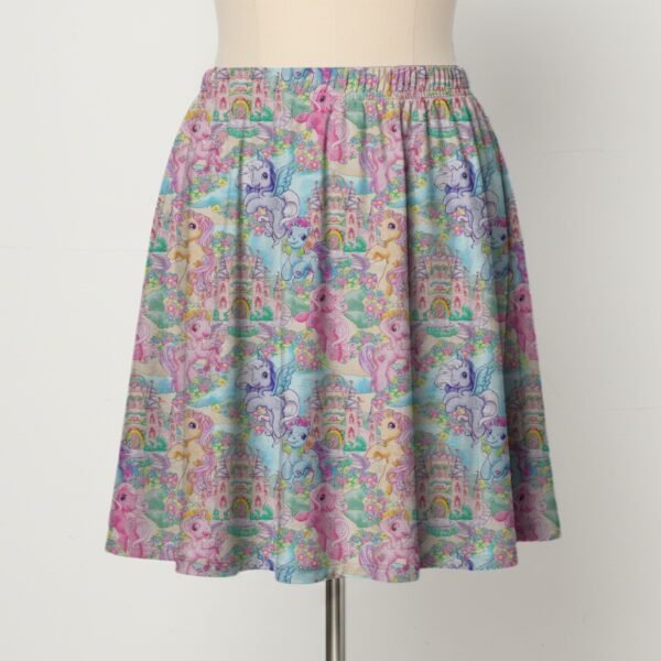 skirt mylittlepony My Little Pony Pattern Skater Skirt with Pockets – Stretch A-Line Mini (UK 8–26)