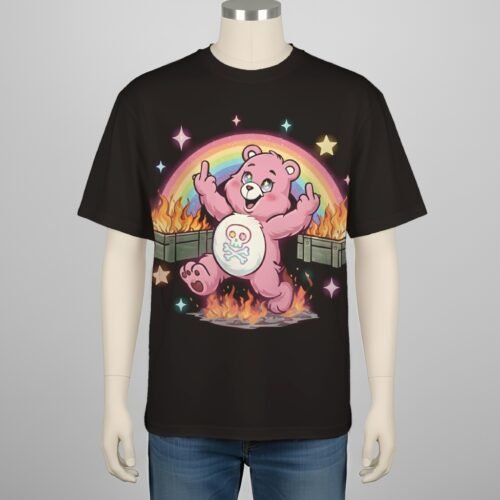 Funny Don’t Care Bear T-Shirt-XS to 7XL